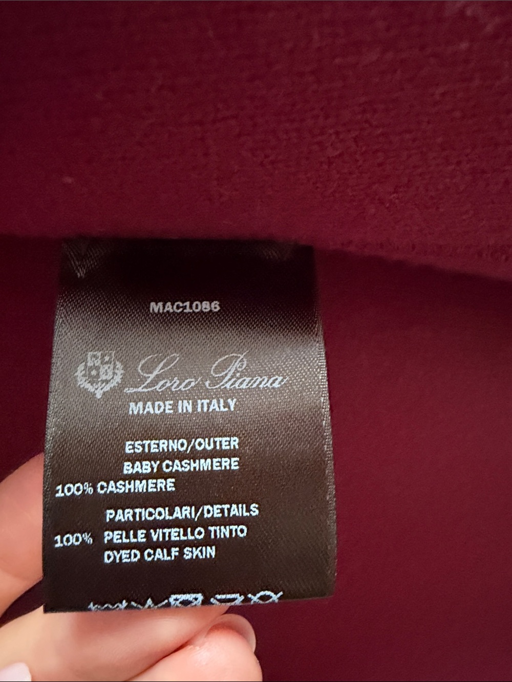 Loro piana cashmere Navy Cape - Picture 5 of 6